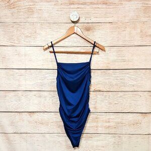 And Now This Blue Snap Bodysuit Medium